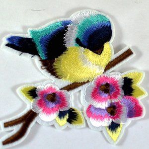 Other - 5/$25 1pc Bird Pink Perched Iron on Patch Applique Other - 5/$25 1pc Bird Pink Perched Iron on Patch Applique